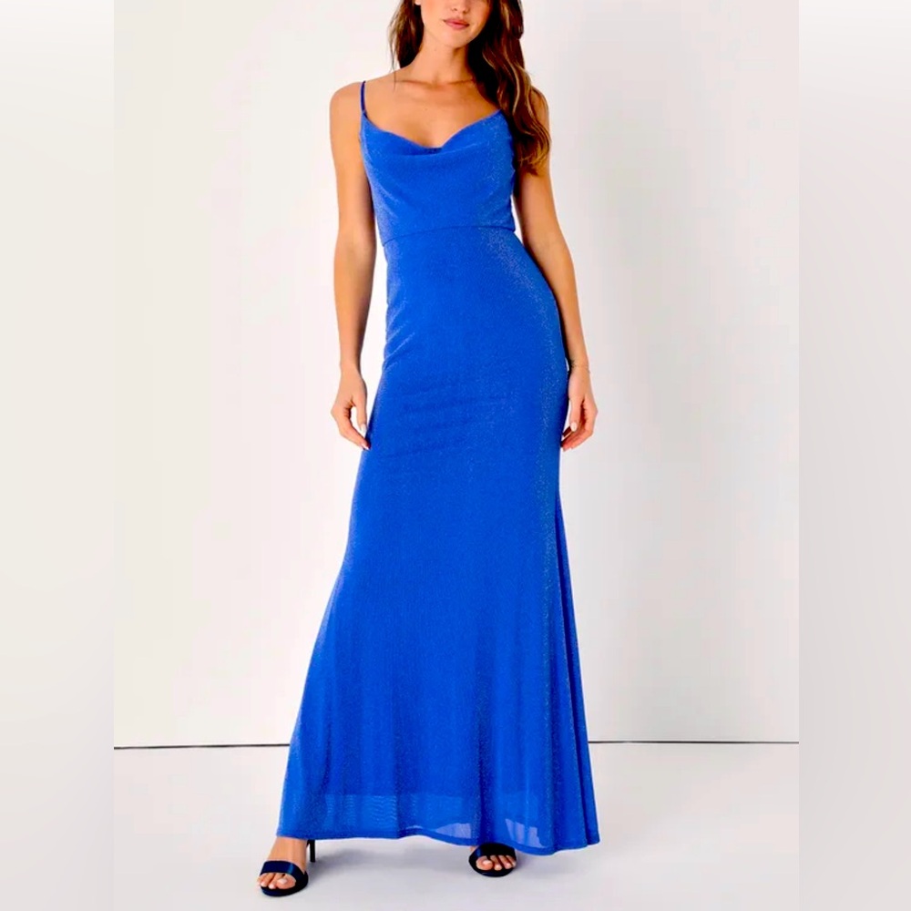 NWT Lulus Enchanting Nights Sparkly Maxi Dress